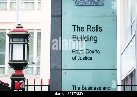 Entrance to the Rolls Building, Royal Courts of Justice, Business and ...