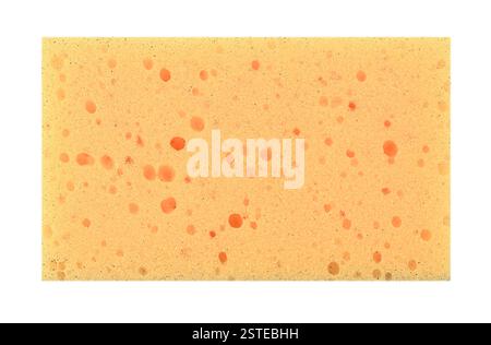 Square foam rubber sponge as texture or background isolated on white Stock Photo