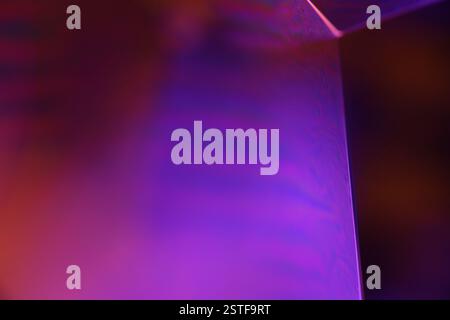 Purple liquid pattern on black background, fluid motion, dark horror background, liquid in macro, flat gradient Stock Photo