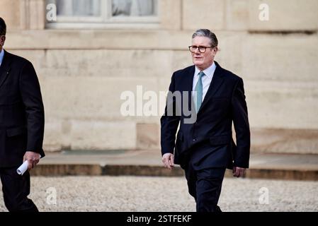 Paris, France. 17th Feb, 2025. Prime Minister of the United Kingdom Keir Starmer arrives at the Elysee Palace on February 17, 2025, for an informal meeting on the situation in Ukraine and security issues in Europe. - 17/02/2025 - France/Paris - Antonin Burat/Le Pictorium Credit: LE PICTORIUM/Ģ����ý Live News Stock Photo