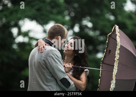 Young couple having a great time Stock Photo