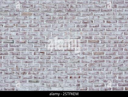 Whitewashed brick wall Stock Photo