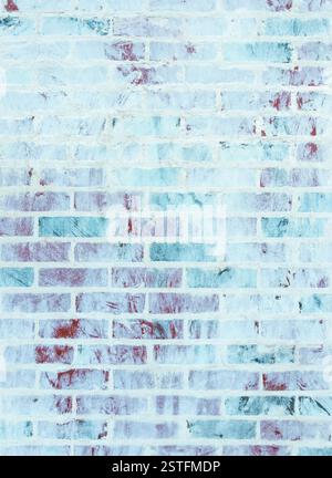 Whitewashed brick wall texture Stock Photo