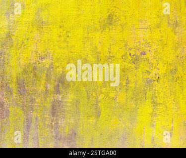 Yellow cement wall Stock Photo