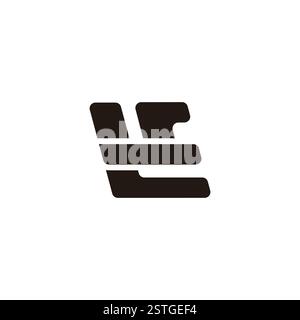 letter tr stripes motion fast logo vector Stock Vector