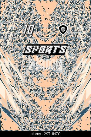 Esports Abstract Pattern Sports Jersey Design Modern Athletic Wear Soccer Basketball Football ...