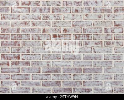 Whitewashed brick wall Stock Photo