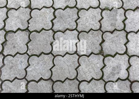 Concrete Tiles Pattern Stock Photo