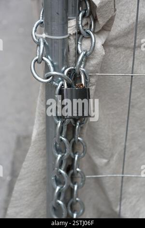 Padlock and Chain Stock Photo