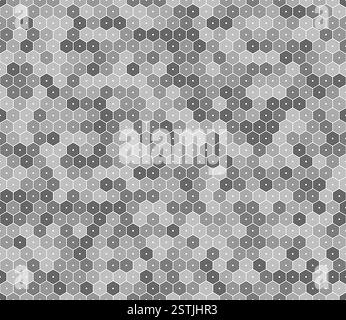 grey hexagon pattern seamless background vector illustration Stock ...