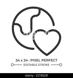Environmental care line ui icon Stock Vector