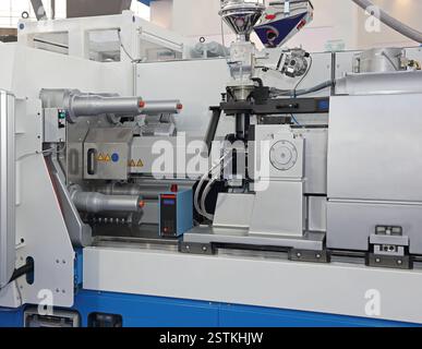 Injection Machine Moulding Stock Photo