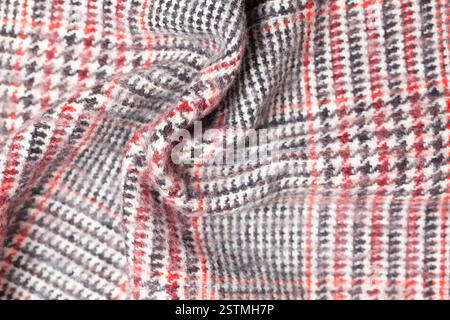 tweed woolen fabric texture background Stock Photo
