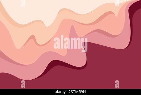 Mountain Abstract Wall Art Landscape Design Vector Stock Vector