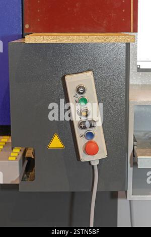 Machine Control Buttons Stock Photo