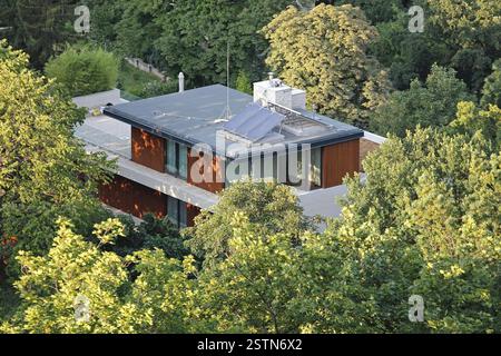 Hidden Solar House Stock Photo