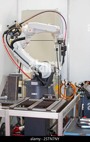 Robot Welding Arm Stock Photo