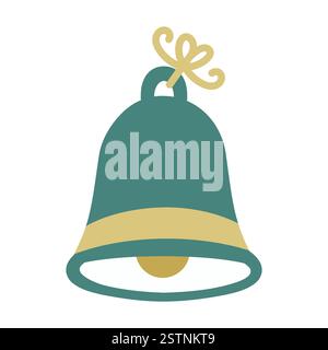 Green Christmas ball flat icon. Vector Flat design bauble, Stock Vector