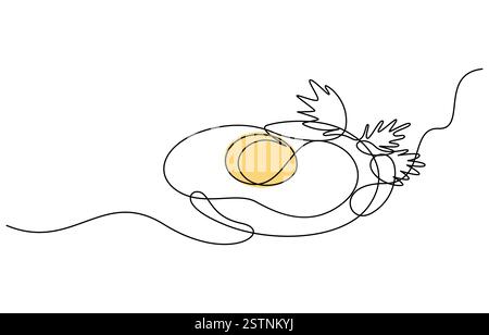 egg food line art drawing Stock Vector