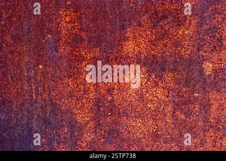 Colorful rusty iron sheet with spots of differen tones of rust Stock ...