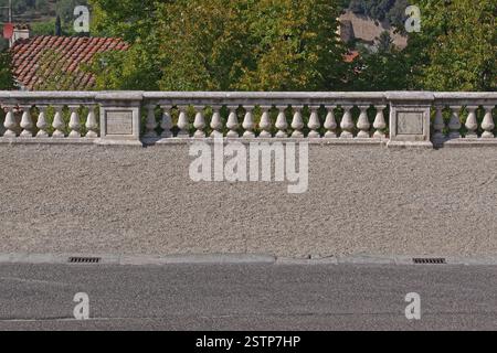 Stone Fence Stock Photo