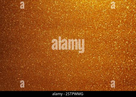 Abstract golden Christmas with sparkles and glistering background Stock Photo