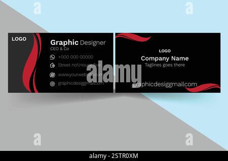 Business card design Stock Vector