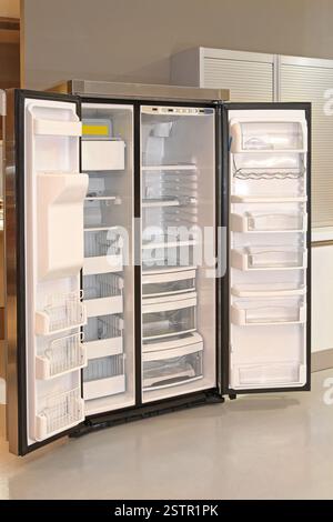 Open Refrigerator Stock Photo