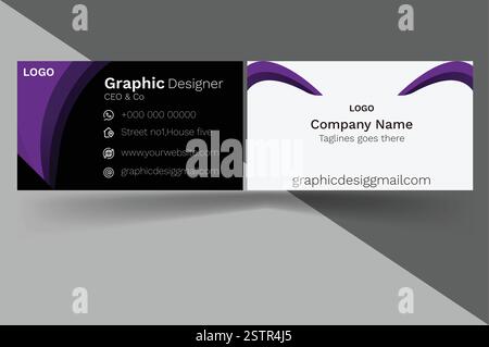 Business card design Stock Vector