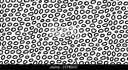 Hand-drawn abstract brush rings background Stock Vector