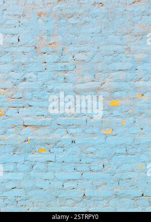 Blue brick wall Texture Stock Photo