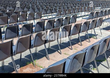 Rows Audience Chairs Stock Photo