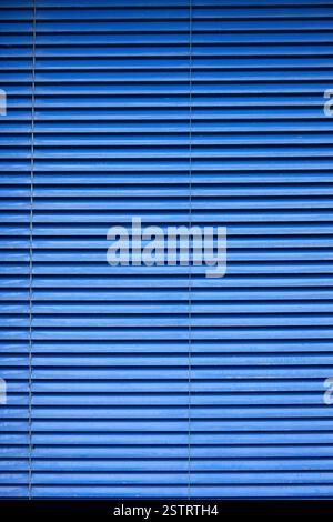 Blue Blinds Background Stock Photo
