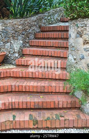 Bricks Stairway Stock Photo