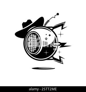 Satellite logo template. complex logo style. Vector illustrator eps.10 Stock Vector