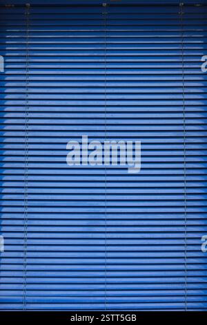 Blinds Blue Background Stock Photo