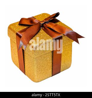 Gold gift Stock Photo