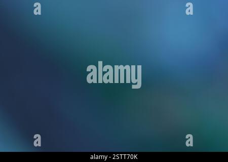 A gradient of deep blues and teals creates a calming abstract background Stock Photo