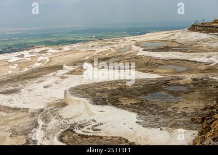 Pamukkale Travertine pool in Turkey Stock Photo