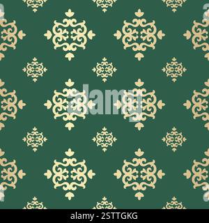 Historical floral seamless pattern background design Stock Vector