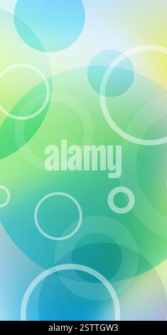 Modern circles web  background, vertical banner Stock Vector