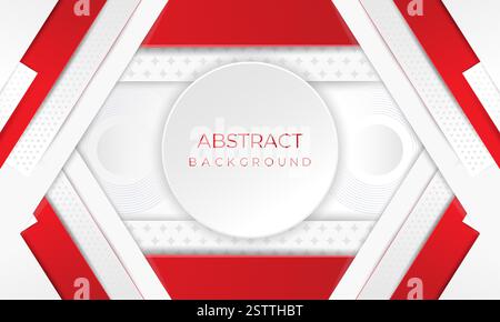Gray background with abstract white glowing geometric lines. Circle lines pattern. Digital technology background design. An abstract composition. Stock Vector