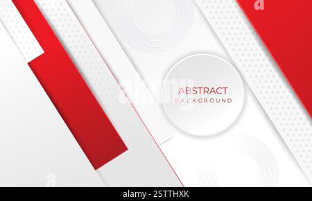 Gray background with abstract white glowing geometric lines. Circle lines pattern. Digital technology background design. An abstract composition. Stock Vector