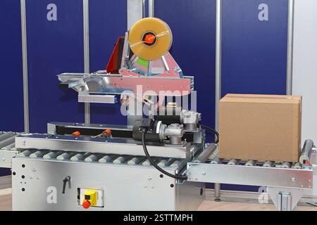 Automated Box Packaging Stock Photo