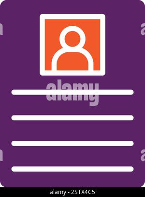 Cv Vector Icon Design Illustration Stock Vector