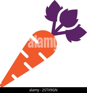 Carrot Vector Icon Design Illustration Stock Vector