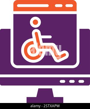 Accessability Vector Icon Design Illustration Stock Vector