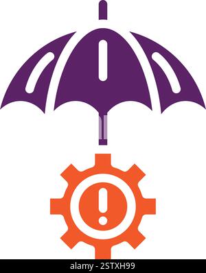 Risk Management Vector Icon Design Illustration Stock Vector