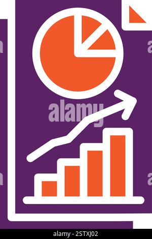 Finance Chart Vector Icon Design Illustration Stock Vector