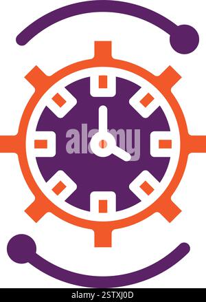 Time Management Vector Icon Design Illustration Stock Vector